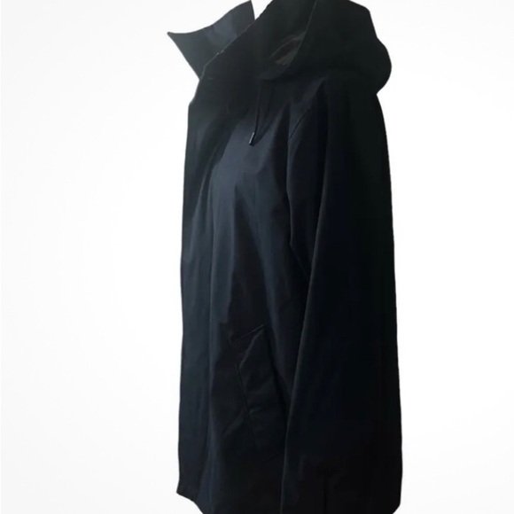 Abercrombie Fitch Jacket Womans Size L Navy Adirondack Trench Hooded Vintage - Picture 9 of 9